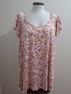 Torrid Super Soft Smocked Flutter Sleeve Top Size 2